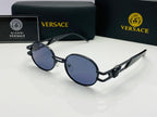 Versace Medusa Vintage Round Sunglasses Black