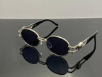Versace Medusa Vintage Round Sunglasses Silver