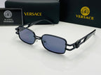 Versace Medusa Rectangular Sunglasses Black Edition