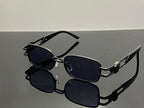 Versace Medusa Rectangular Sunglasses Black Edition