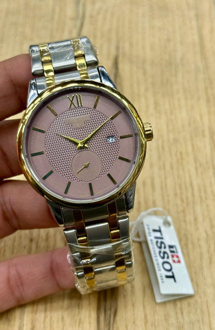 Tissot Men’s Two-Tone Classic  Rose Metallic Dial