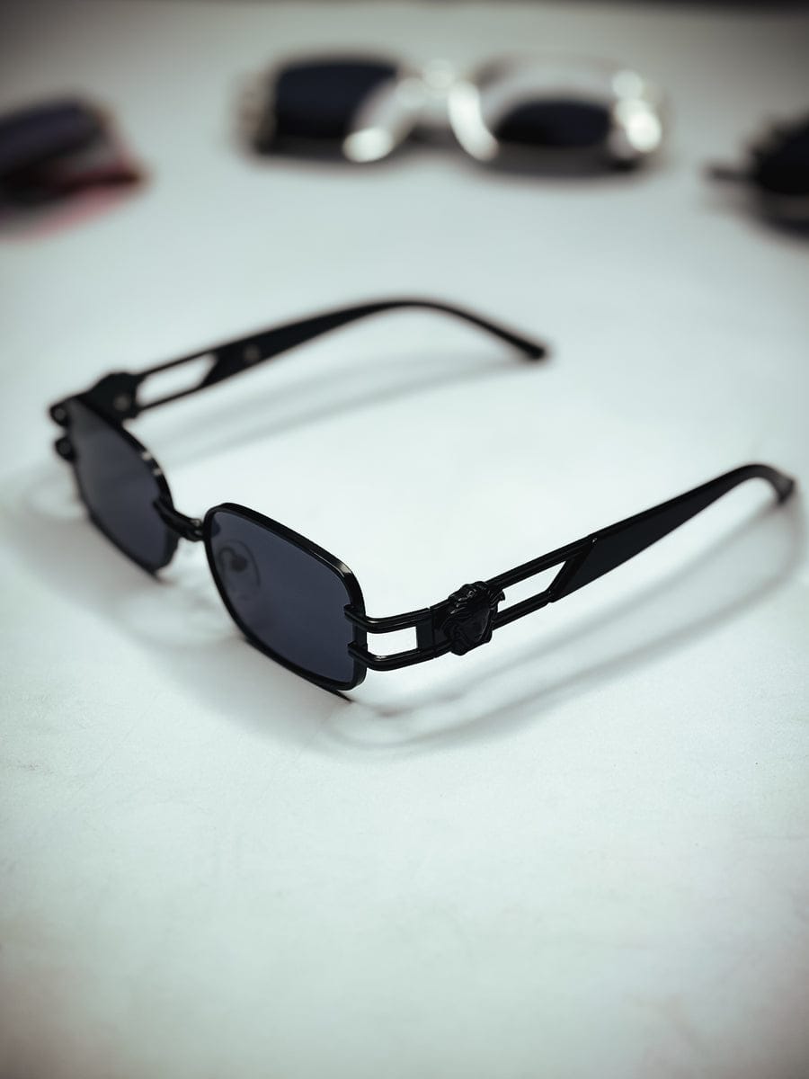 Versace Medusa Rectangular Sunglasses Black Edition