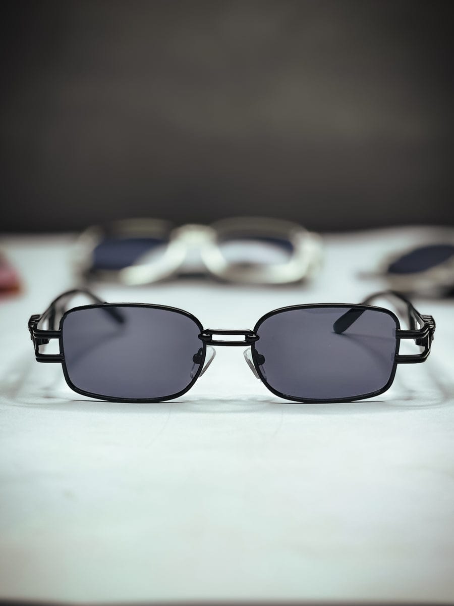 Versace Medusa Rectangular Sunglasses Black Edition