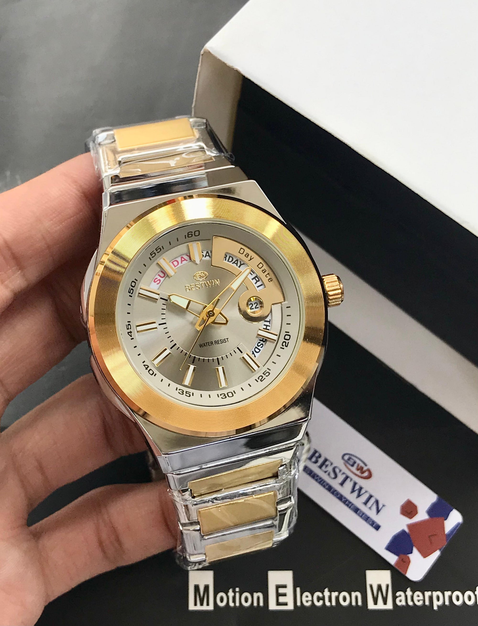 Bestwin Imperial – Two-Tone Gold  Steel Edition champagne silver dial