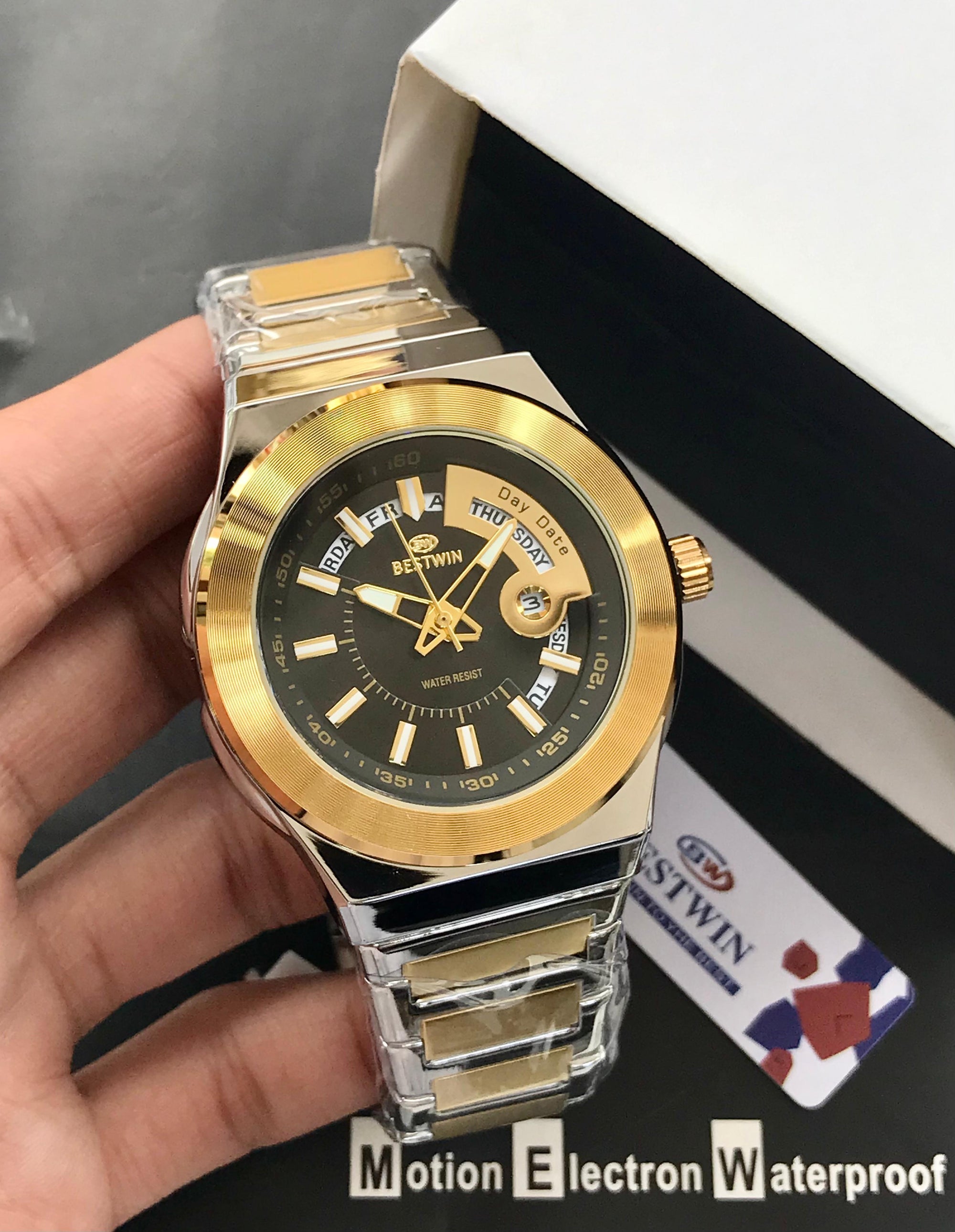 Bestwin Imperial Two-Tone Gold  Steel Edition Black Dial