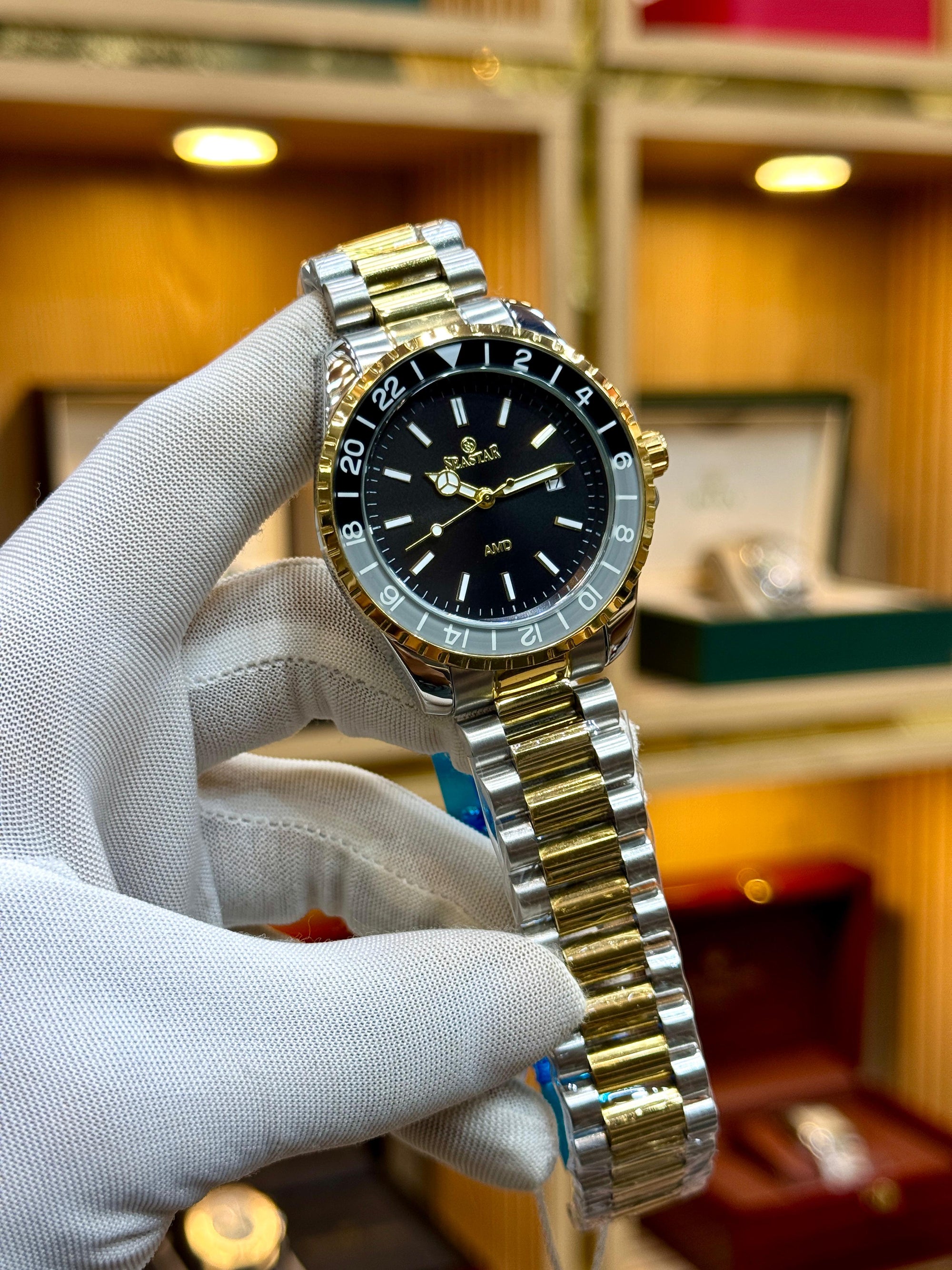 SEASTAR Men’s Luxury Watch Two-Tone Bracelet