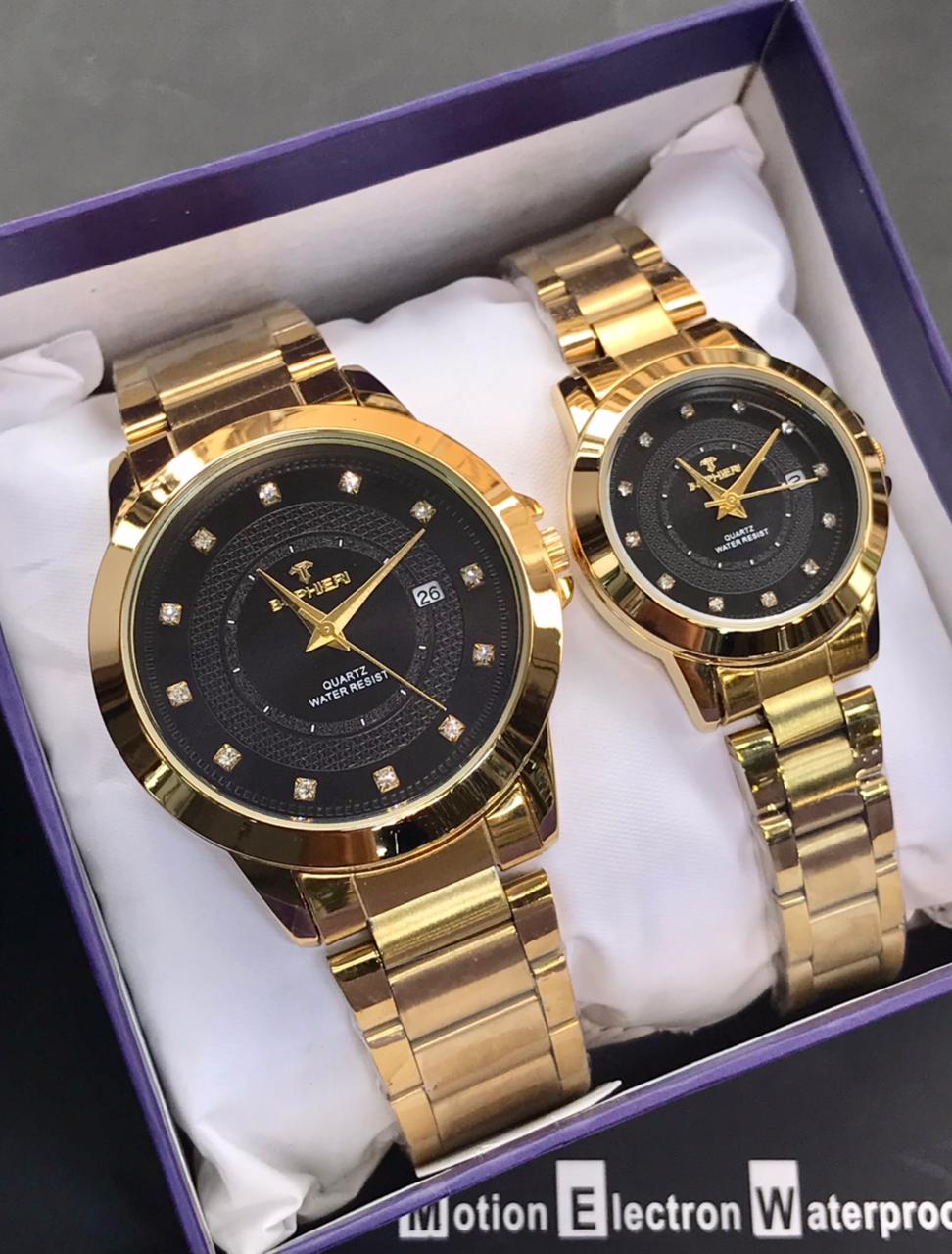 BOPHIERI Original Couple Watch Set – Stone Dial