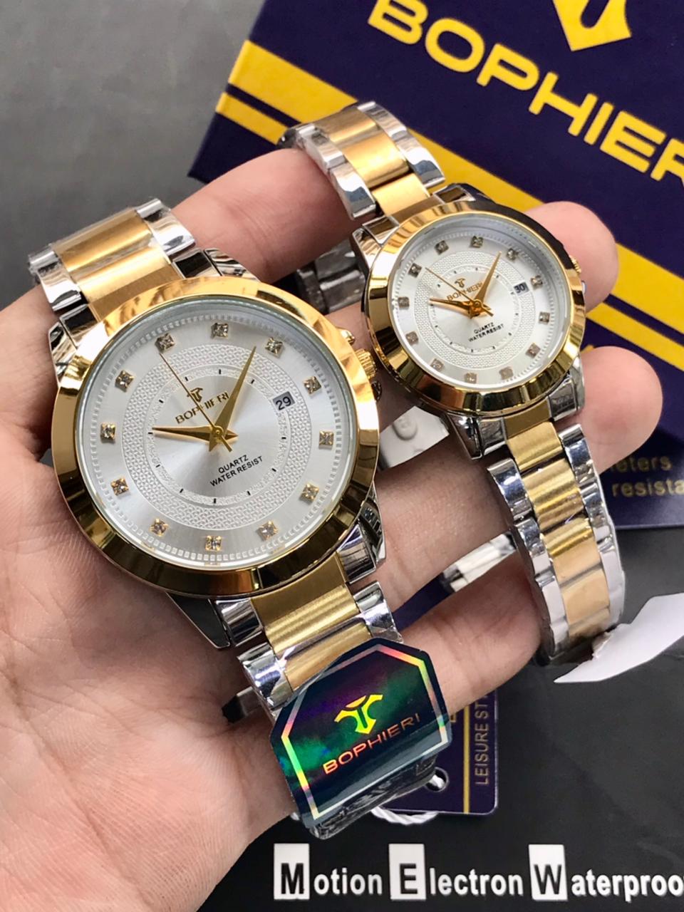 BOPHIERI Original Couple Watch Set – Stone Dial