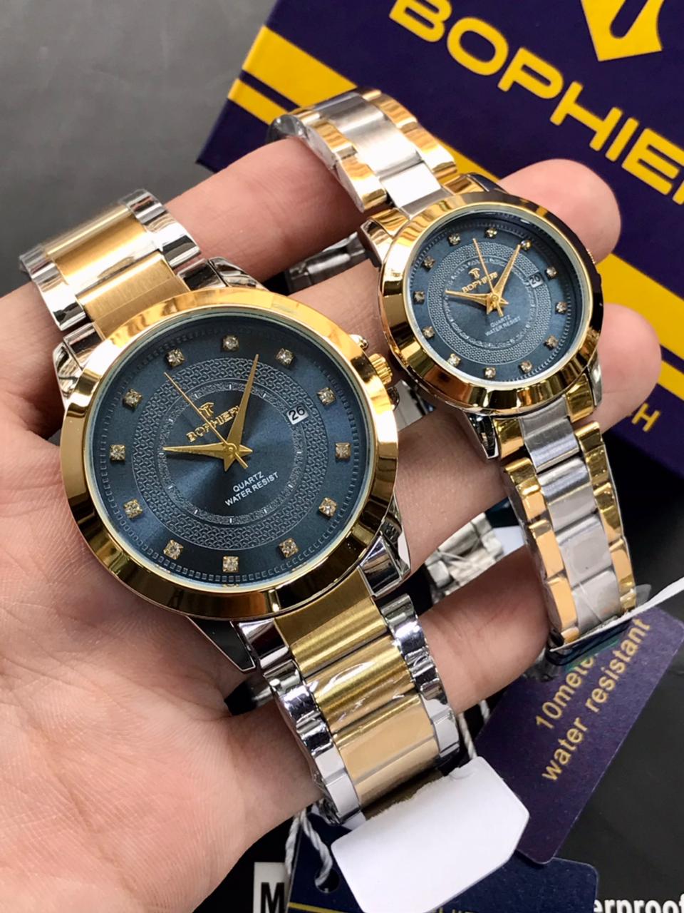 BOPHIERI Original Couple Watch Set – Stone Dial