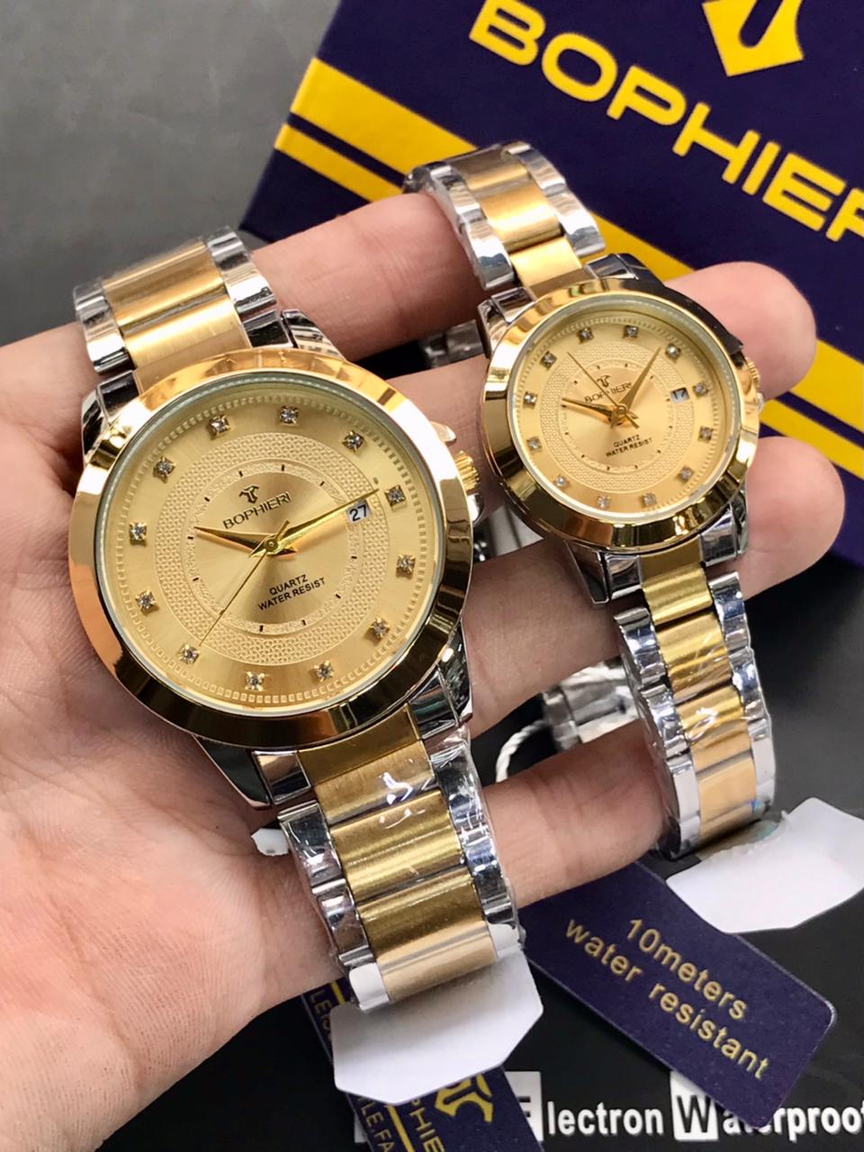 BOPHIERI Original Couple Watch Set – Stone Dial