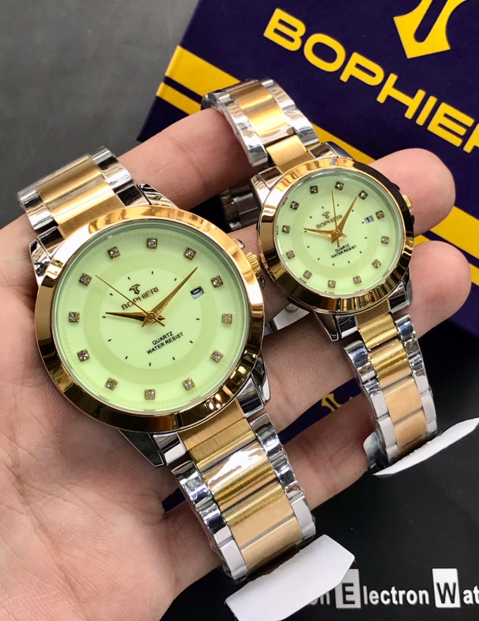 BOPHIERI Original Couple Watch Set – Stone Dial