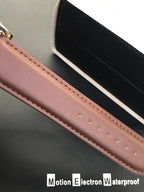 Patek Philippe Men’s Chronograph Automatic Movement | White Dial | Brown Leather Strap