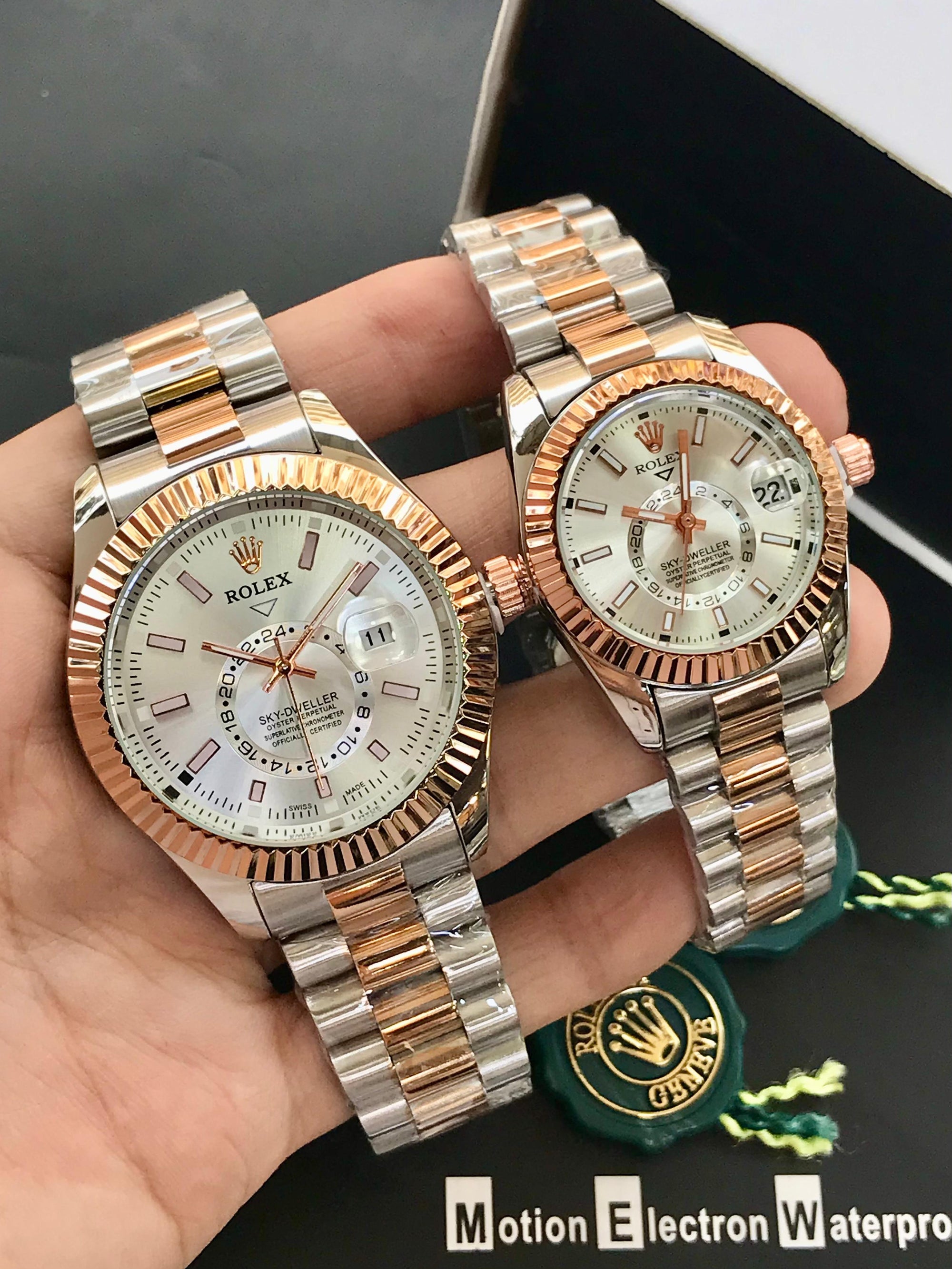 Rolex Sky-Dweller Pair Watch White Dial | Luxury His & Hers Set