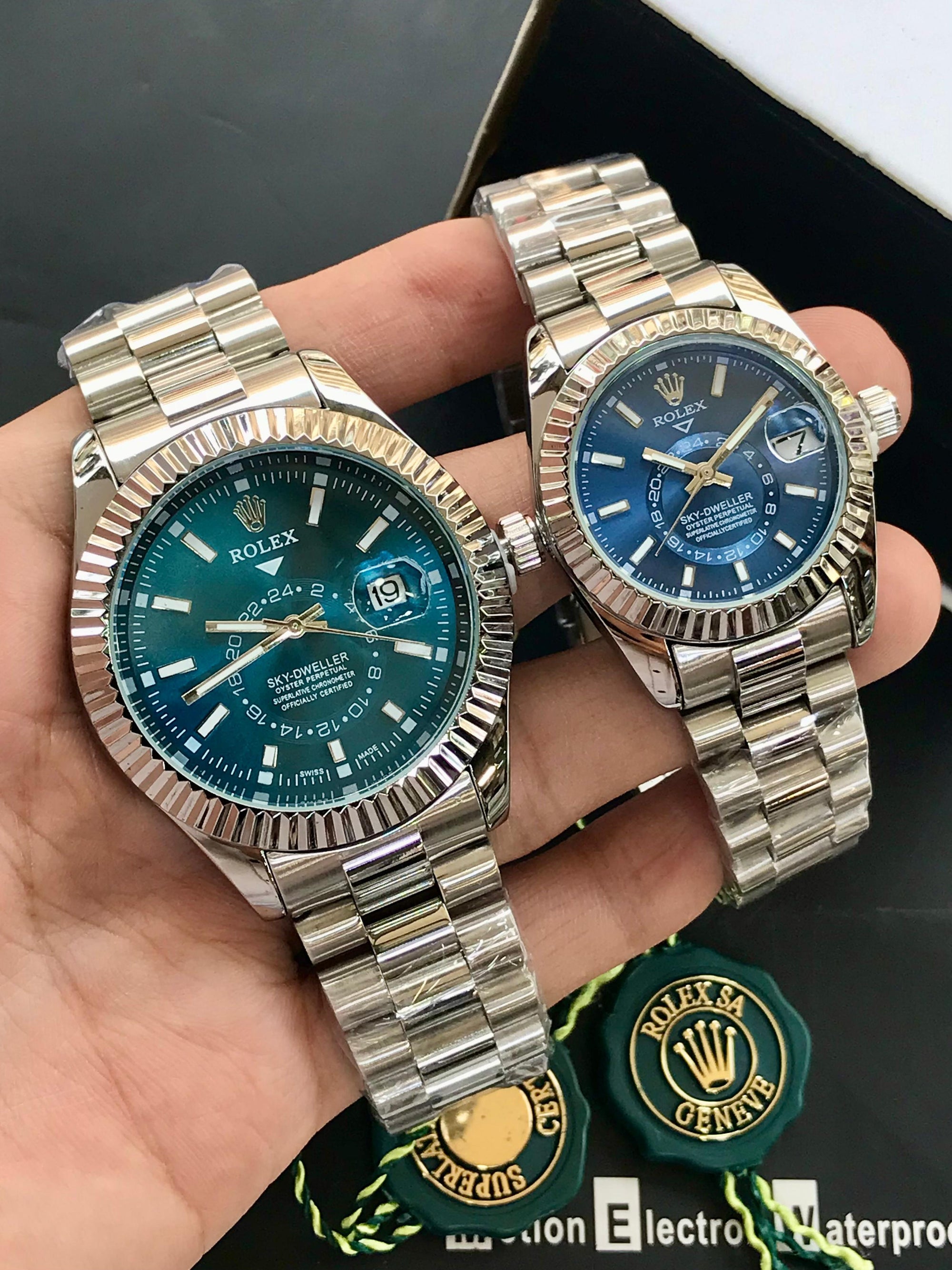 Rolex Sky-Dweller Pair Watch Blue Dial | Luxury His & Hers Set