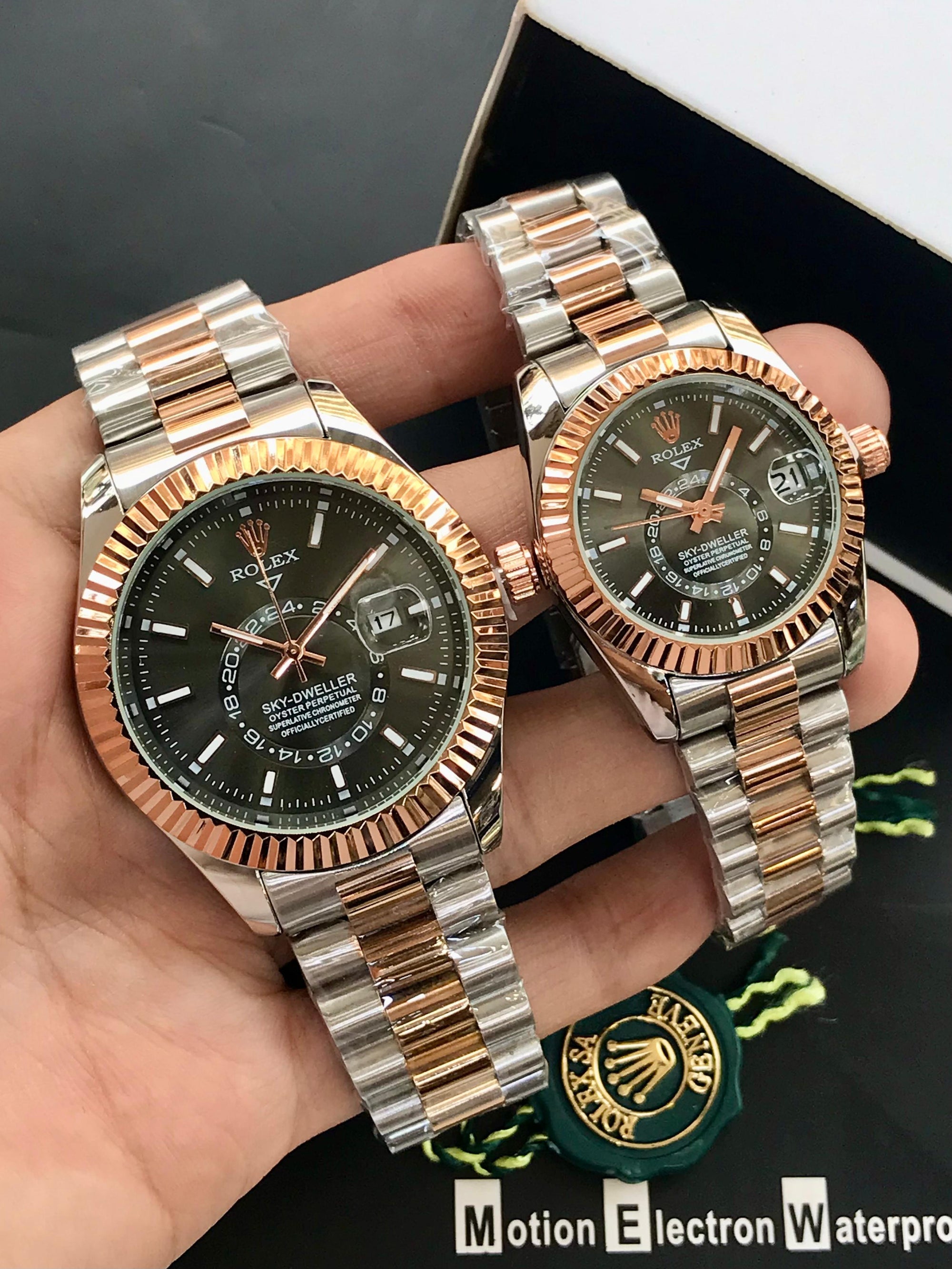 Rolex Sky-Dweller Pair Watch Black Dial | Luxury His & Hers Set